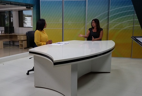 Entrevista na TV Difusora, afiliada do SBT em São Luís (MA)